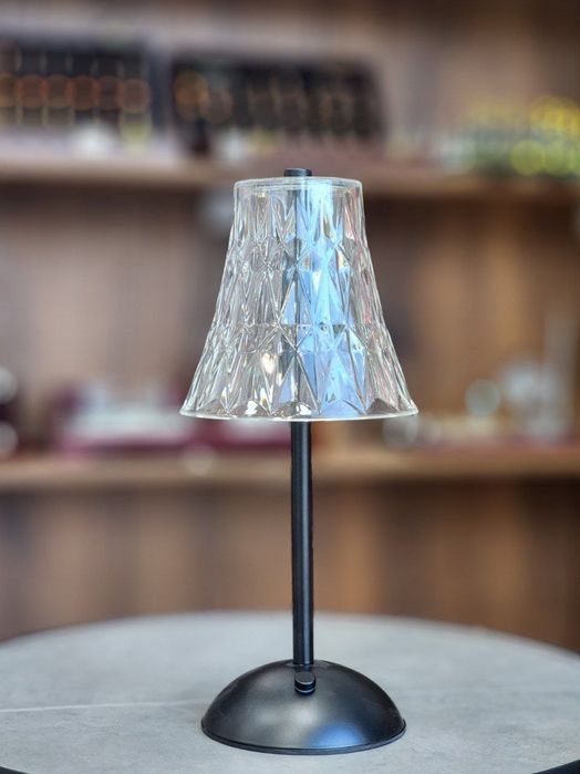 Настольная LED лампа с кристальным абажуром