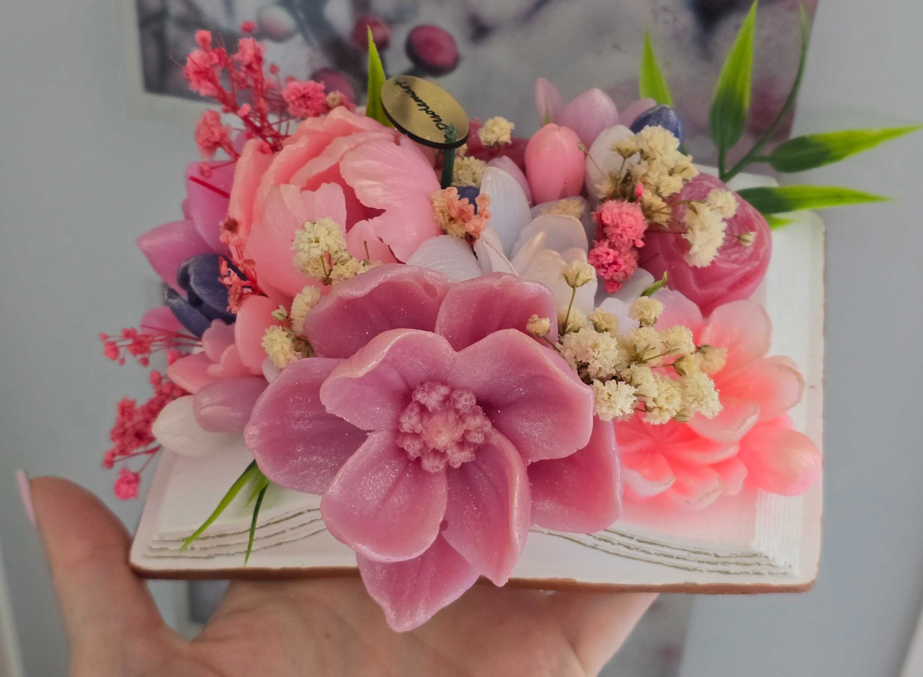 Сапунени цветя, ръчна изработка