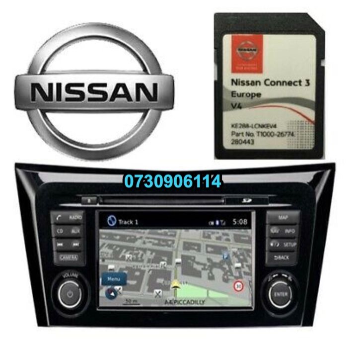 SD CARD navigatie Nissan Connect 1 2 3 Juke Qashqai Note Romania 2023