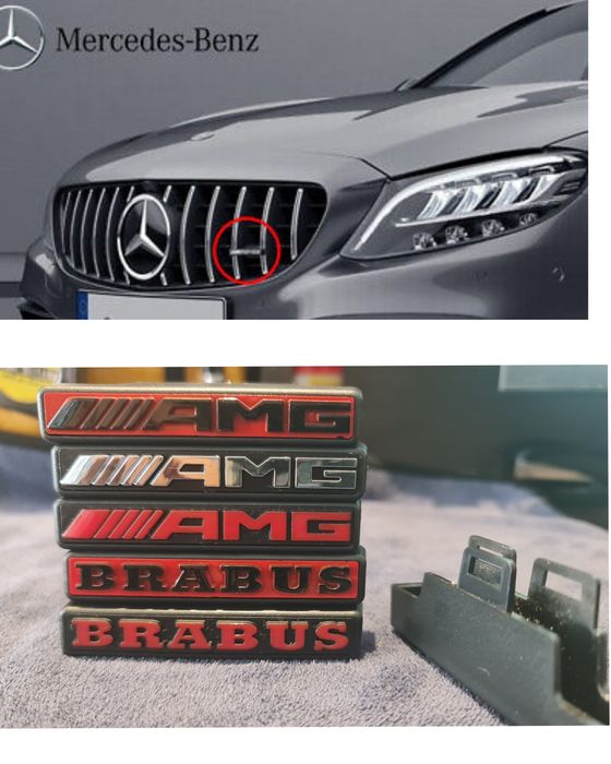 Емблема АМГ AMG Brabus  Брабус за маска решетка Panamericana