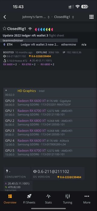 sistem minare crypto - mining rig - Placi Video - Radeon 6700 XT