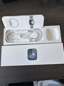 Apple Watch 9 silver, 45mm, GPS, EKG - full box - factura -IMPECABIL
