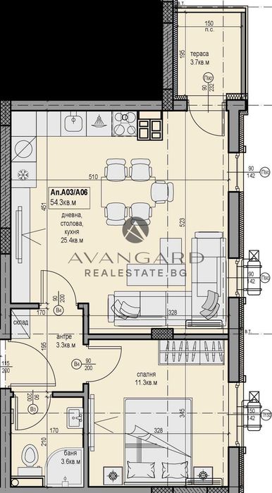 Продава се Двустаен апартамент в Пловдив, Прослав - 65 кв.м за 1166 €/кв.м - Снимка #13