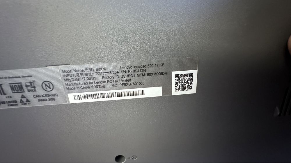 Lenovo IdeaPad 320, 17.3", I5, 8GB, 520GB SSD