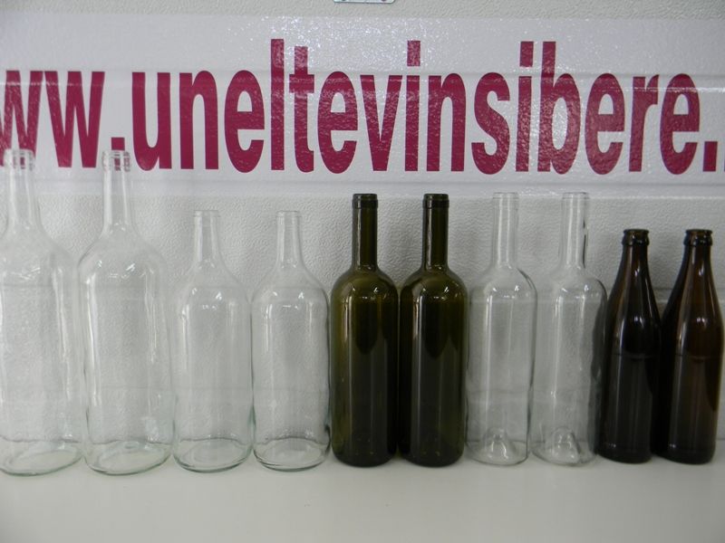 Sticle pentru vin sau bere