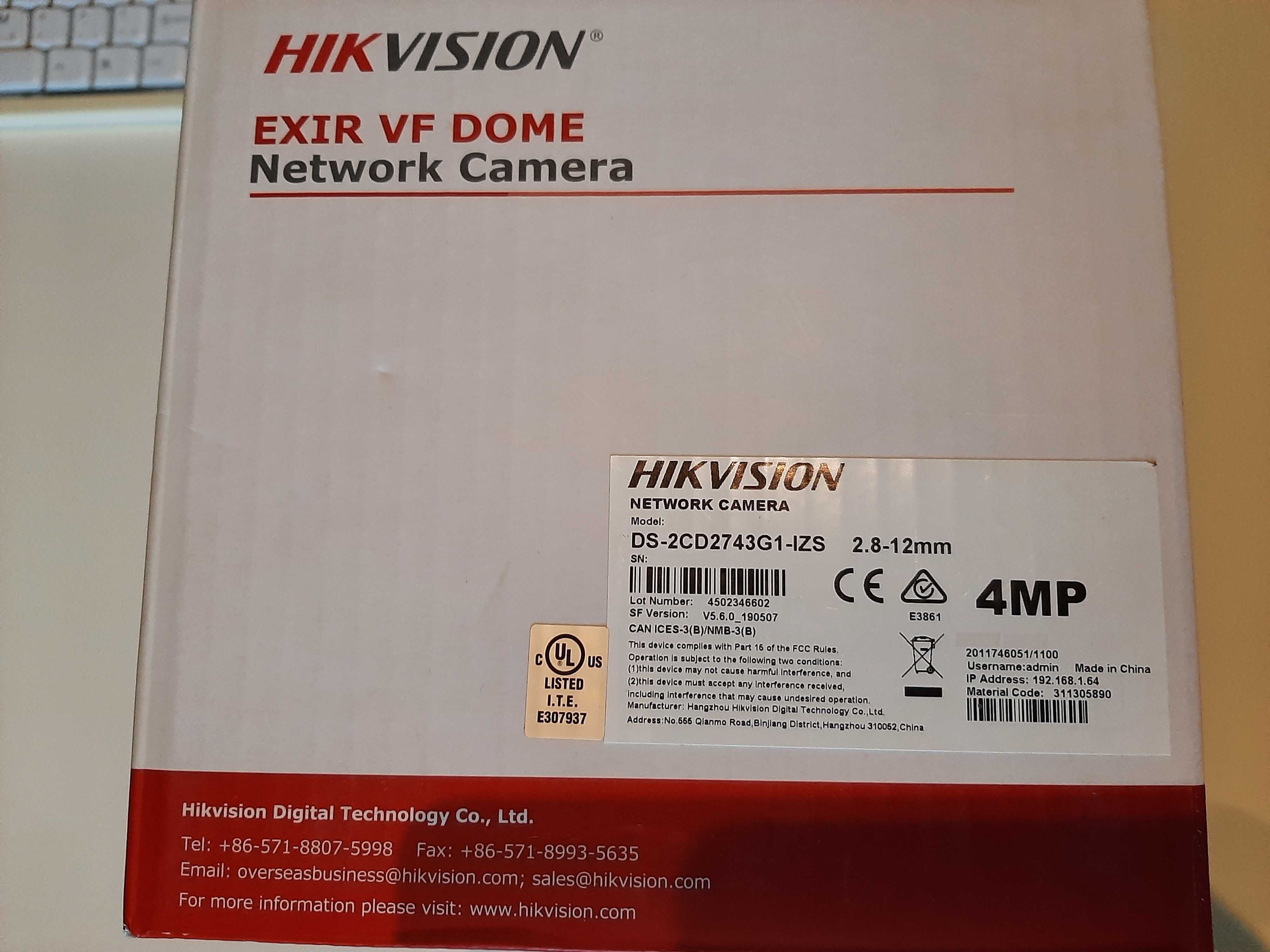 Hikvision DS-2CD2743G1-IZS Varifocal 2.8-12 mm Dome Network Camera 4MP