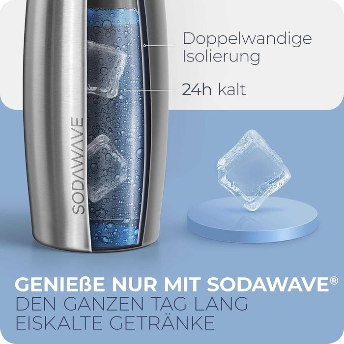 SODAWAVE бутилка за пиене от неръждаема стомана 620мл SodaStream
