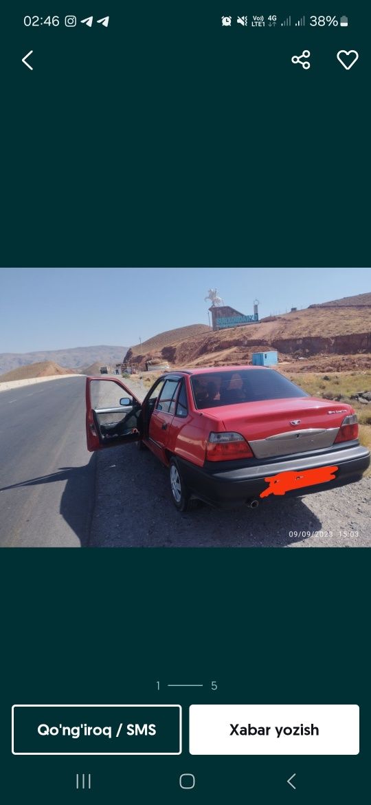Neksiya 1 sruchni sotiladi. Holati yaxshi mator karobka xadavoy zur