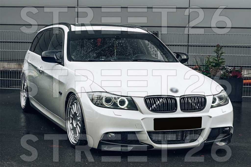 Capace Oglinzi BMW Seria 3 E90 E91 LCI (2008-2011) Negru Lucios