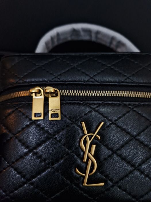 Saint Laurent Gaby Vanity Bag in Lambskin Black
