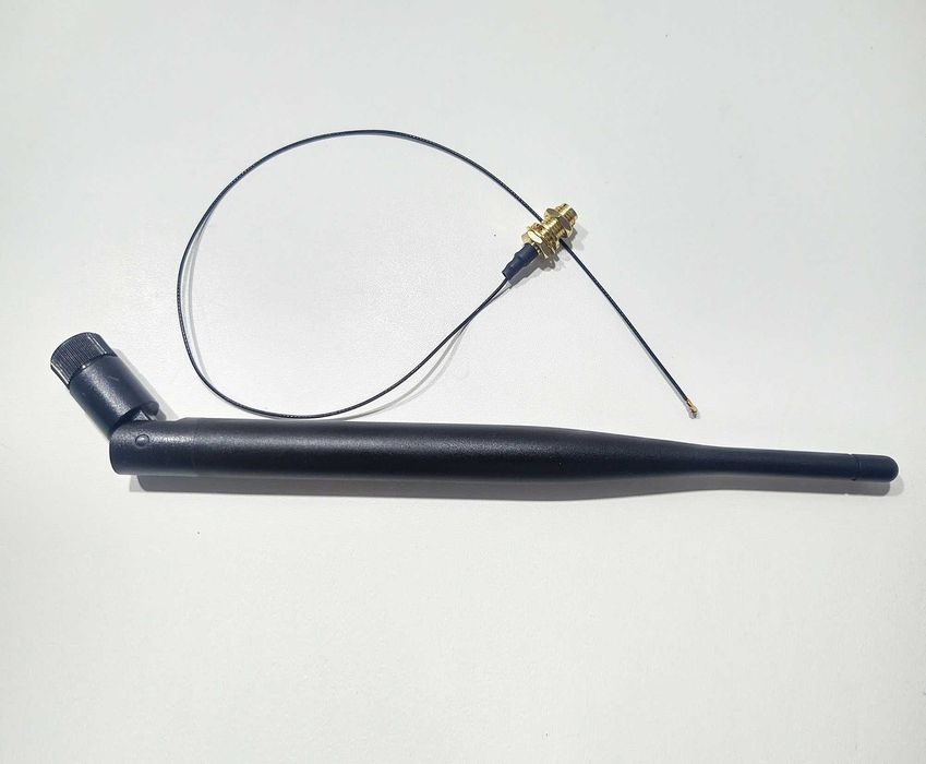 Външна WiFi антена 6dBi M.2 MHF4 U.fl to RP-SMA за Intel