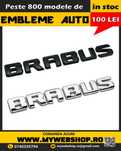 Emblema Brabus pentru spate Mercedes, chrom sau negru