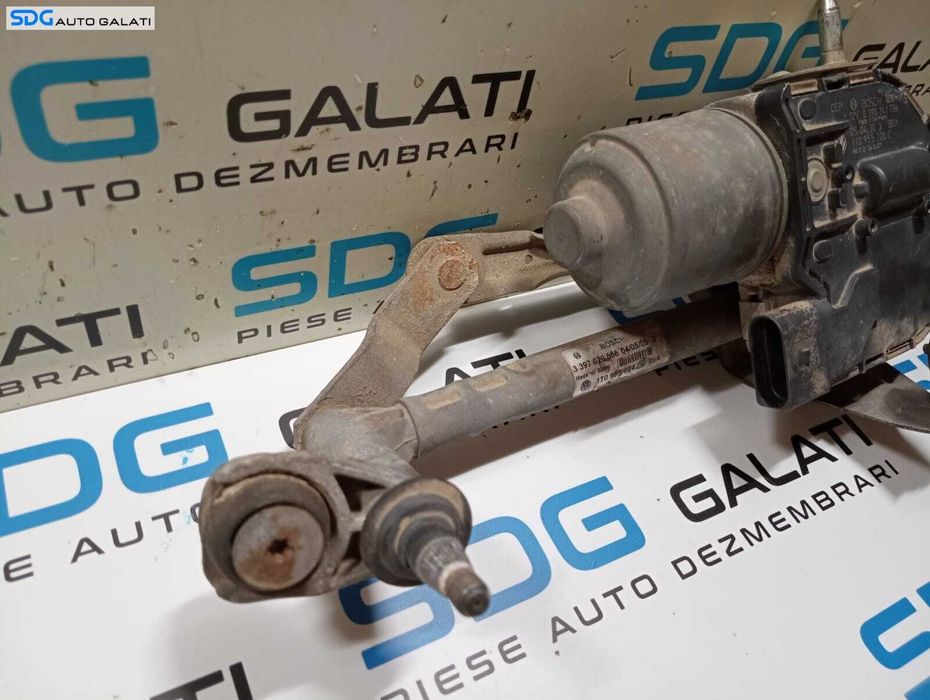 Ansamblu Motoras cu Brat Brate Stergator Stergator Dreapta Fata Parbriz Volkswagen Touran 2003 - 2010 Cod 1T0955120C 0390241786 1T0955024E 3397020666 [M6224]