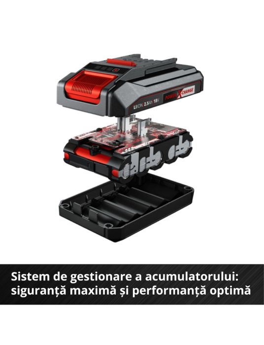Kit acumulator si incarcator Einhell PXC, 18 V. 2.5Ah, max 720 W