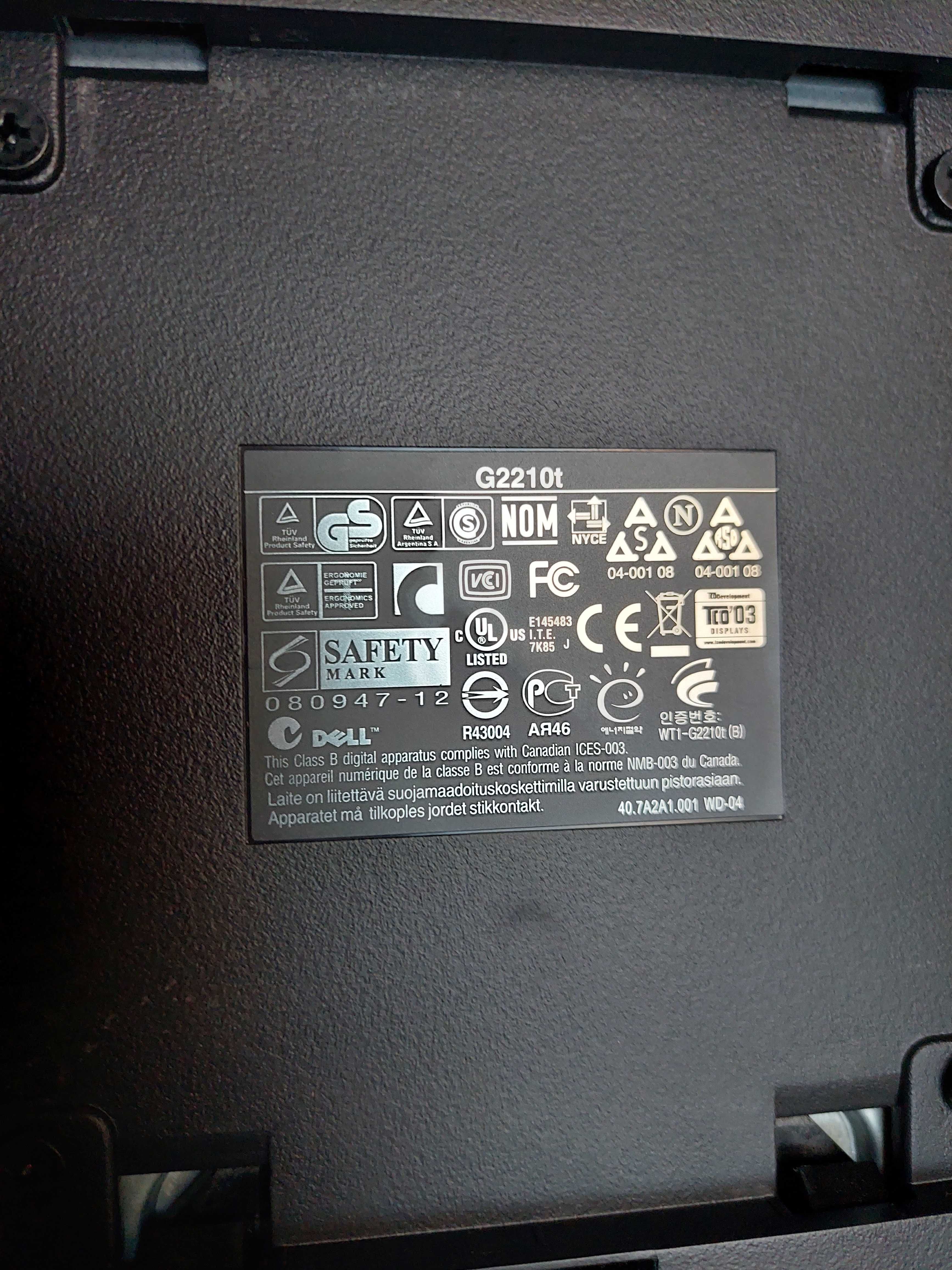 Monitor Dell G2210t 22", suport detasabil, cu cabluri