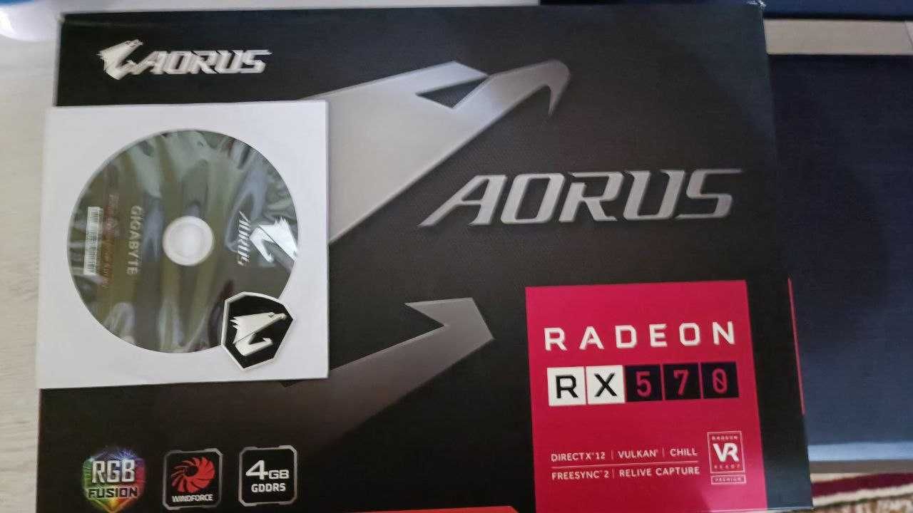 Видеокарта AORUS Radeon RX570 4Gb/DDR5 256bit