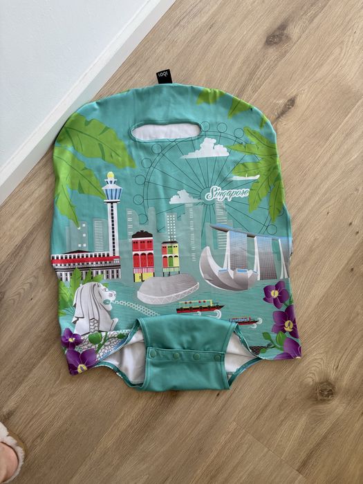 Carcasa textila valiza , troller protectie bagaj