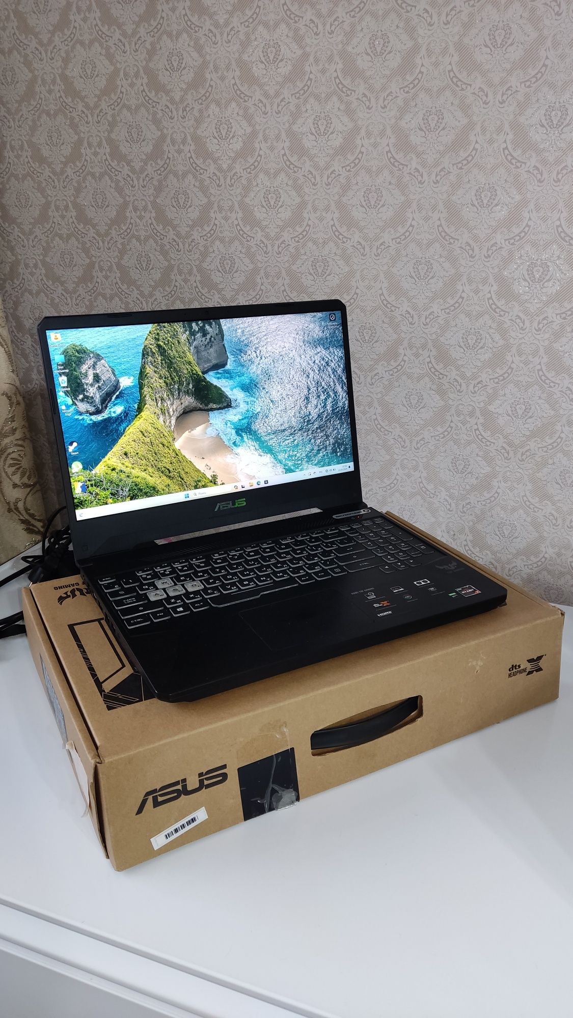 Игровой ASUS Tuf Gaming FX505DT/IPS/RYZEN7-3/RAM 16/SSD128/HDD1000/GTX