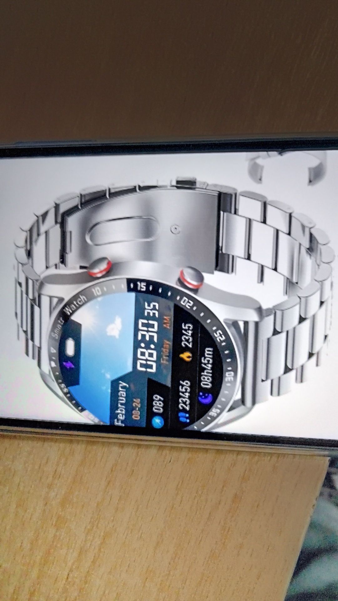 Vind smartwatch Hiwatch Plus nou doua bratari, incarcator magnetic.