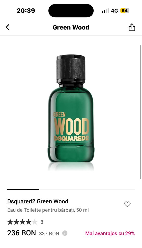 Parfum Green Wood-Dsquared2 (sigilat)