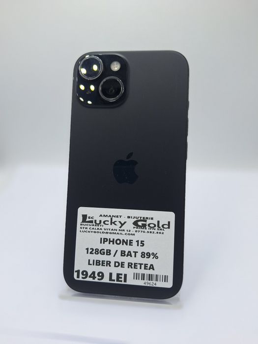 Iphone 15 128gb bat 89% liber de rețea #49624