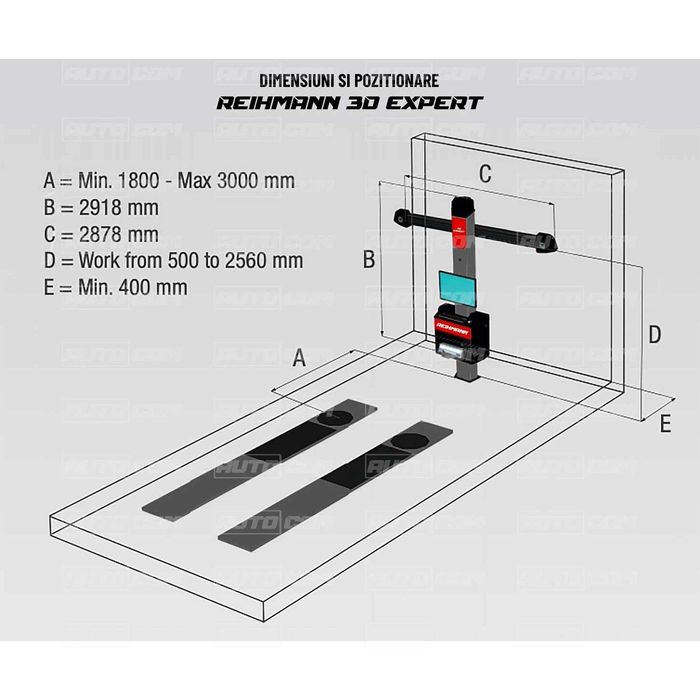 Elevator 4 coloane 4,5T+ Aparat geometrie directie, Pachet EXPERT