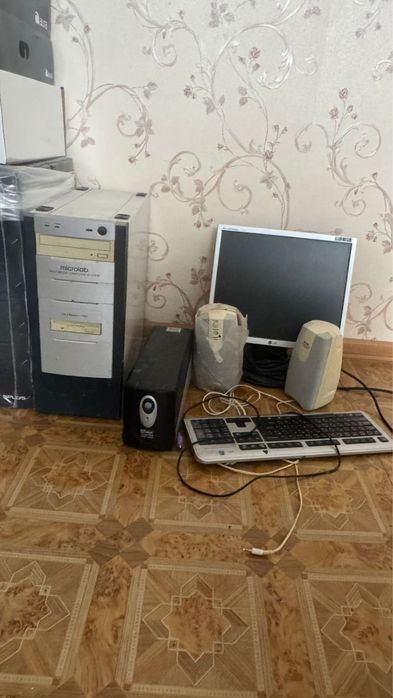Компютер ескі Тюл шторы Есік