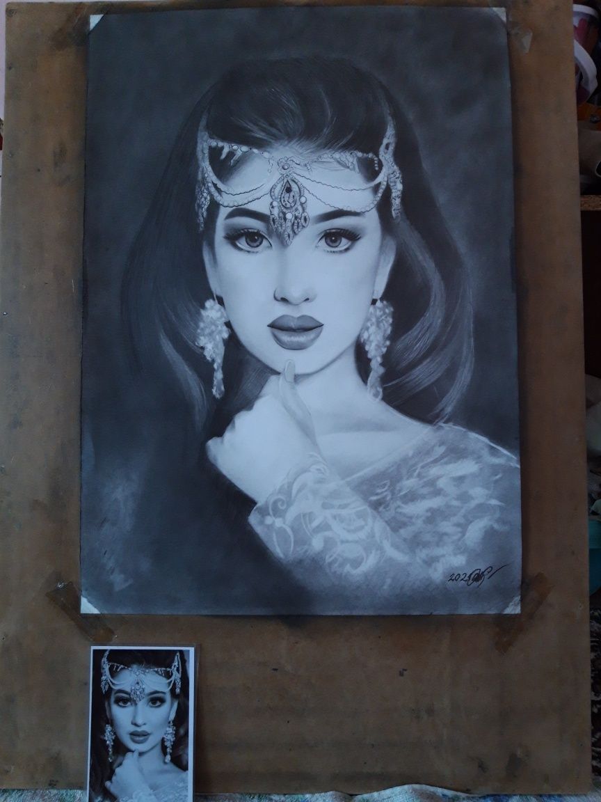 Rassom.Xudojnik.Artist.Painter.Qalamda fotodan rasm chizish.