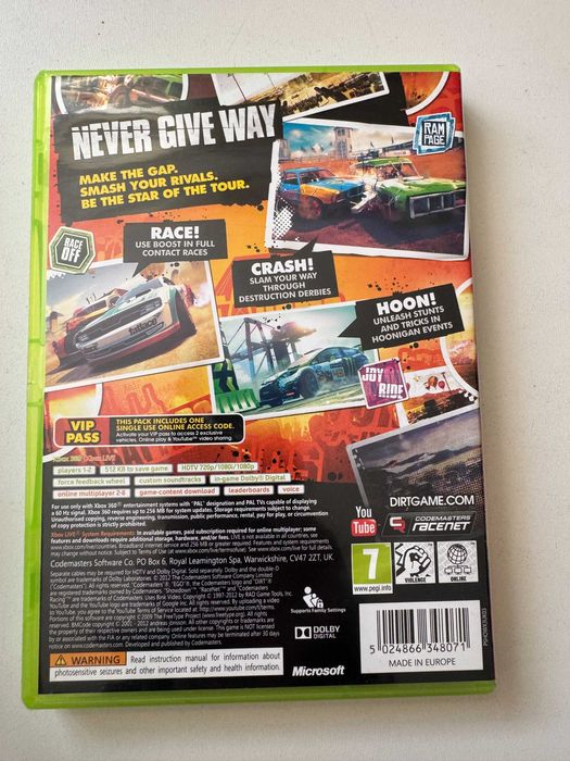 Dirt Showdown за Xbox 360/Xbox one