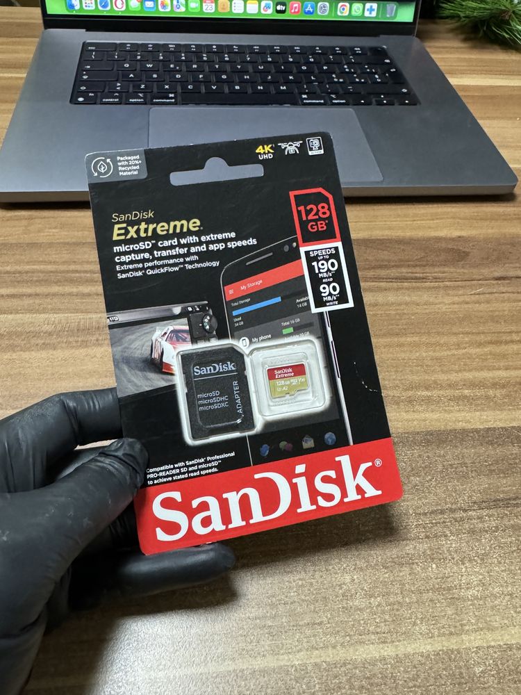 Card SanDisk Extreme / 128 Gb / Nou - Sigilat