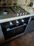 Ieftin !!-Cuptor Electric+Plita Gaz HANSA,Inox,Model LUX-Ca NOU !!
