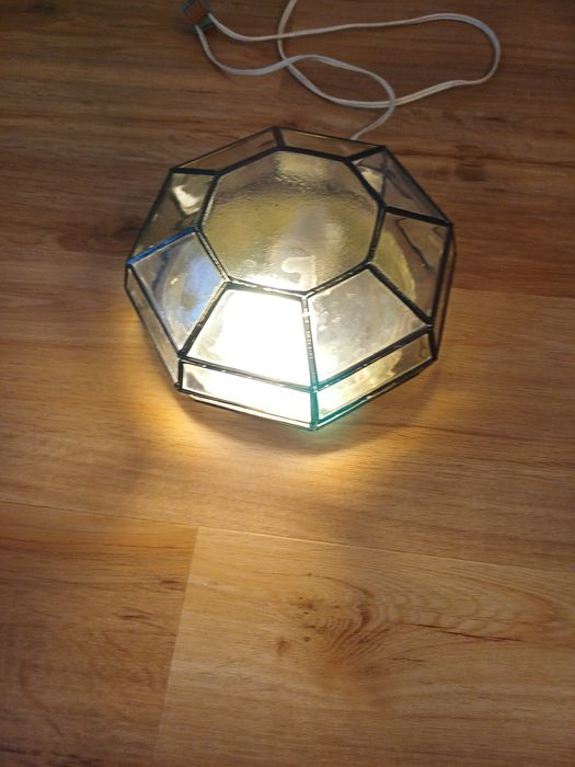 Accesoriu decor lumina vintage colectie sticla Limburg Germania 1960