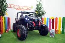 UTV electric pentru 2 copii Rocker 4x35W 12V, Roti EVA, Scaun tapitat