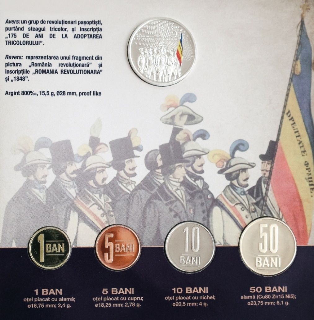 Set Monetarie "175 de ani de la adoptarea tricolorului"