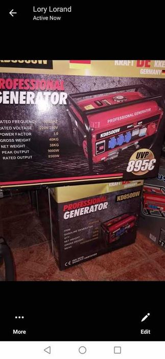 generator 6500w kraftec