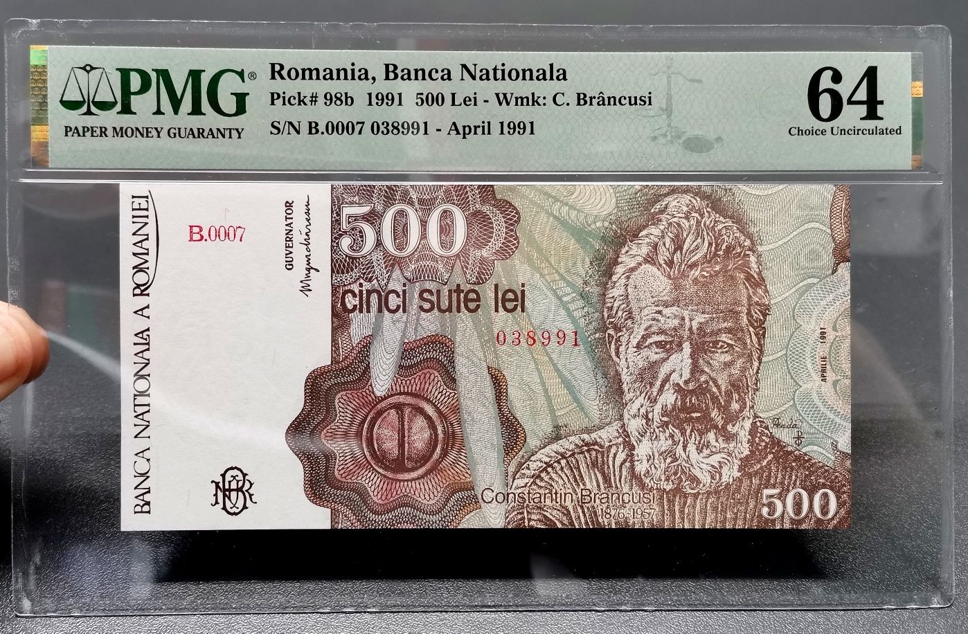 România bancnote UNC Gradate PMG