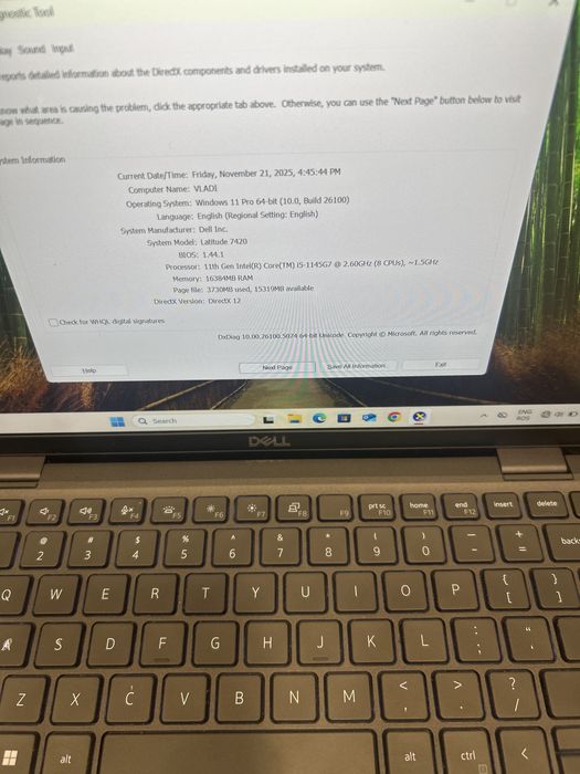 Laptop Dell Latitude 7420 • 16 GB RAM • NOU • 256 GB • i5 gen 11• 2025