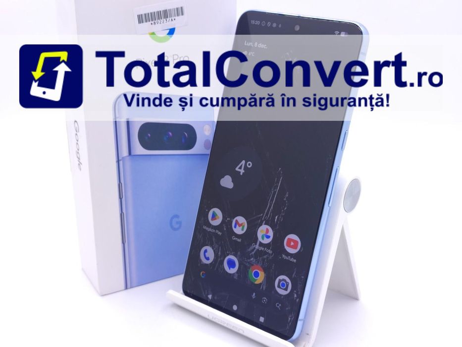 Google Pixel 8 Pro 128GB Porcelain 12GB, Garantie 24 luni | #D89223