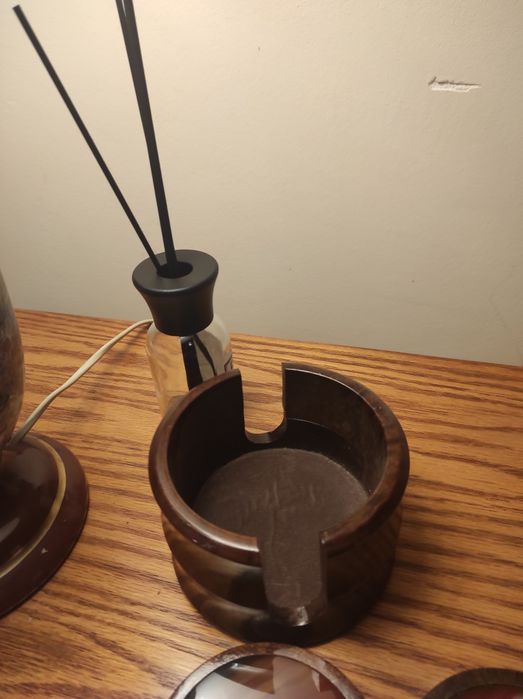 et suport pahare mahon cu onix,6buc