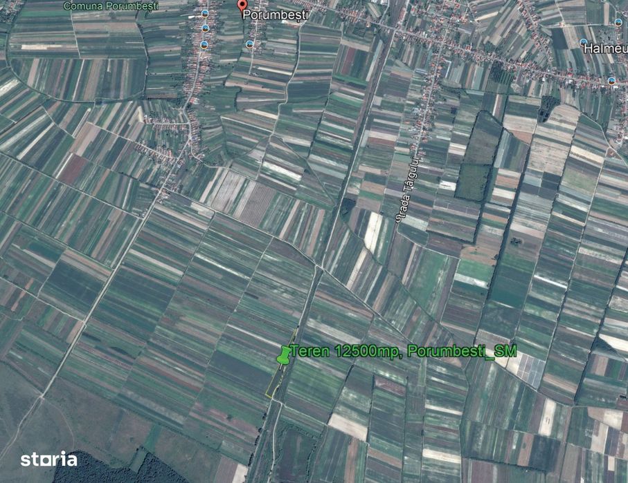 Vanzare teren arabil com. Porumbesti, jud. Satu Mare
