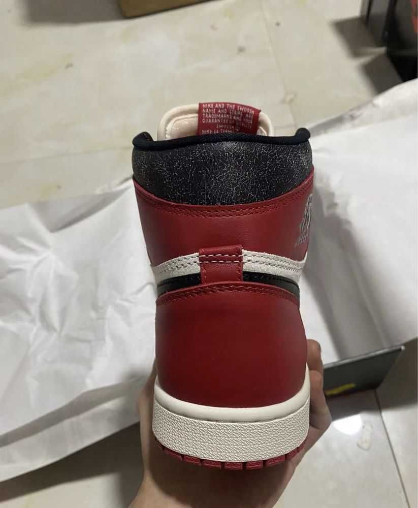 Adidasi Jordan 1 Chicago rosu-alb PREMIUM Barbati Transport GRATUIT