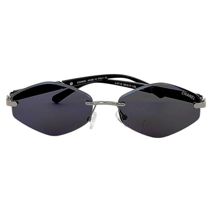 Chanel дамски изчистени слънчеви очила 2026 с ромбоидни стъкла