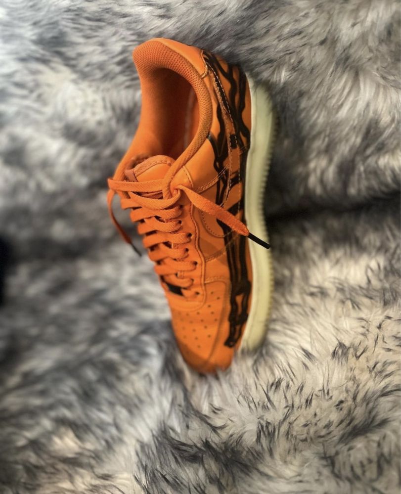 Air force 1 orange skeleton