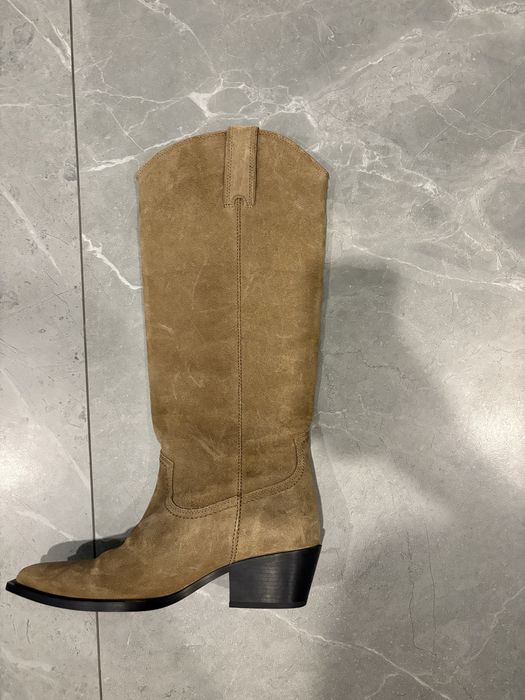 Cizma Zara din piele intoarsa