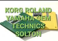 Discheta , program , set orga Korg Roland Yamaha Gem Technics