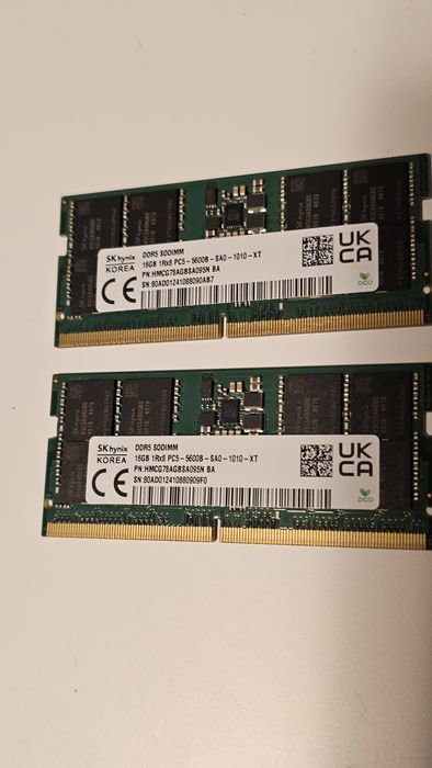 SK Hynix 32 GB RAM kit (2x16 GB) Sodimm DDR5