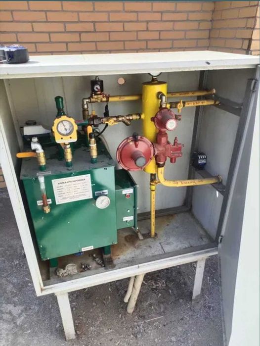 Испаритель для газа 30кг/ч в шкафном исполнении.