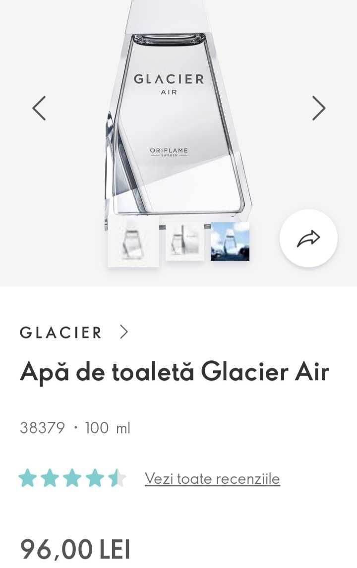 Parfum Glacier pentru  bărbați