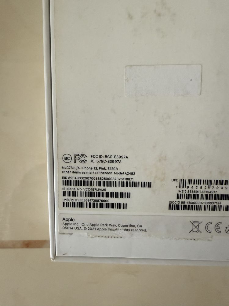 Срочно Продается Iphone 13 512 gb