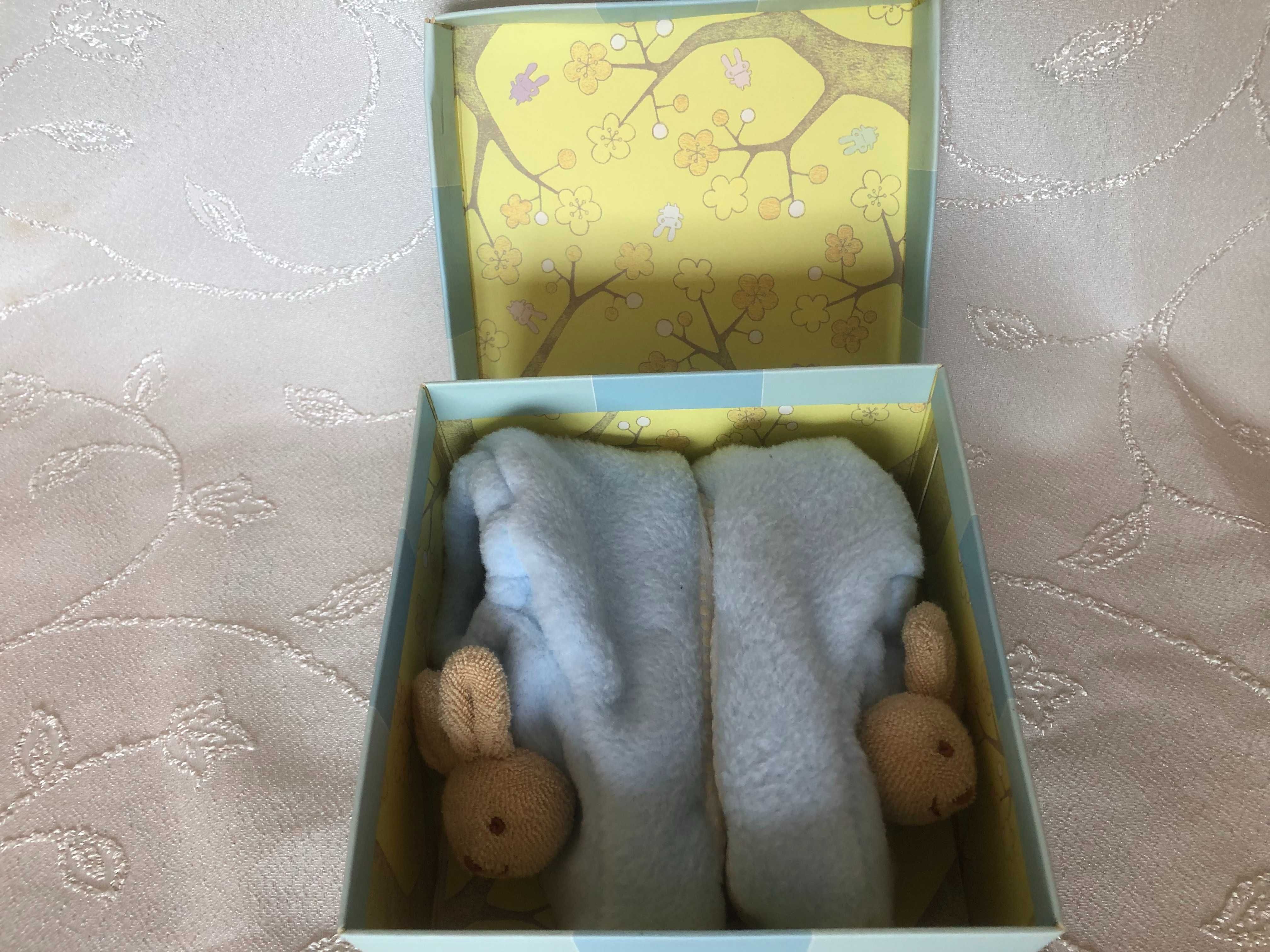 Маркови бебешки пантофи Зайче, Trousselier, 0-2 г., био памук, френски